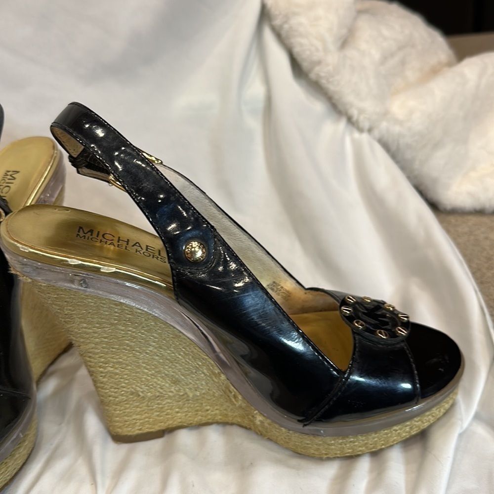 MICHAEL Michael Kors Open Toe Wedge Women's Shoes size 7M - Picture 12 of 12